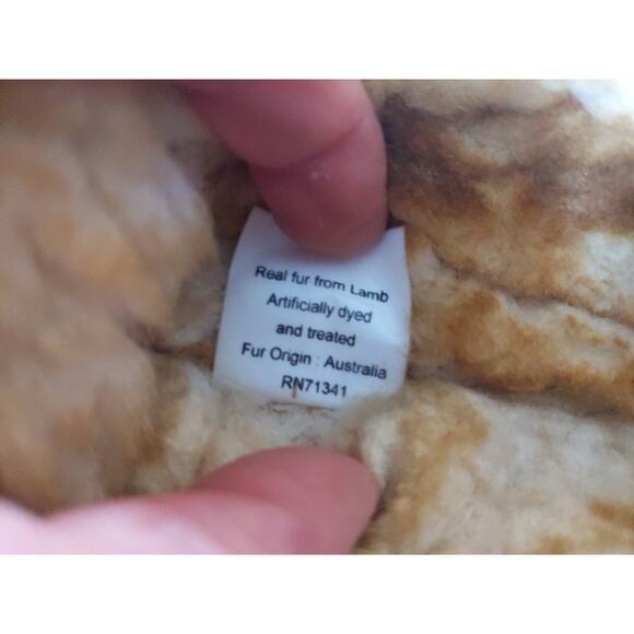 L.L.Bean Wicked Good Moccasin Slippers Men's Sz 8 Genuine Shearling Fur Suede - Picture 9 of 13